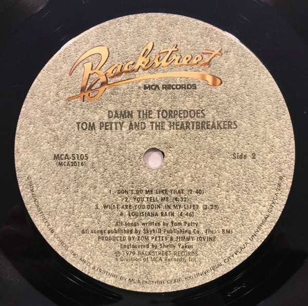 Tom Petty And The Heartbreakers : Damn The Torpedoes (LP, Album, Pin)