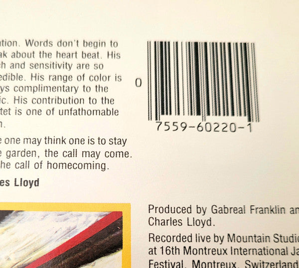 The Charles Lloyd Quartet : Montreux 82 (LP, Album)