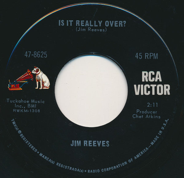 Jim Reeves : Is It Really Over? (7", Roc)