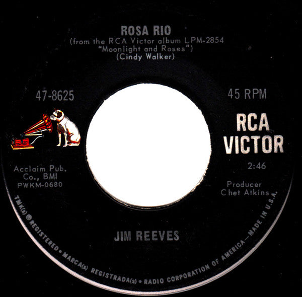 Jim Reeves : Is It Really Over? (7", Roc)