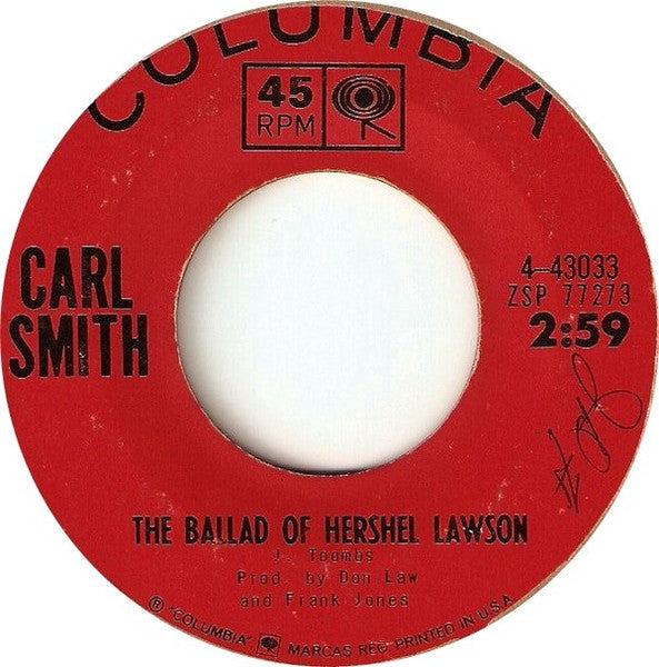 Carl Smith (3) : Take My Ring Off Your Finger (7", Single)
