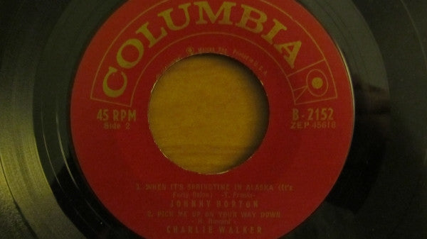 Johnny Cash / Marty Robbins / Johnny Horton / Charlie Walker (2) : 4 Big Hits! (7", EP)