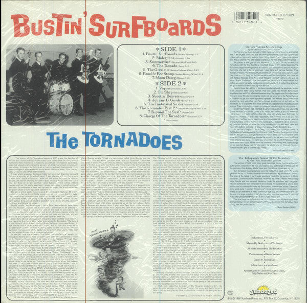 The Tornadoes : Bustin' Surfboards (LP, Album, Mono, RE, Ora)