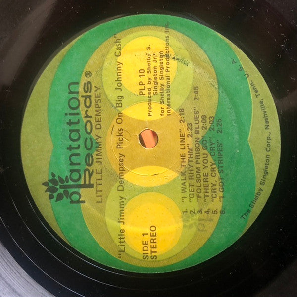 Little Jimmy Dempsey* : Little Jimmy Dempsey Picks On Big Johnny Cash (LP)
