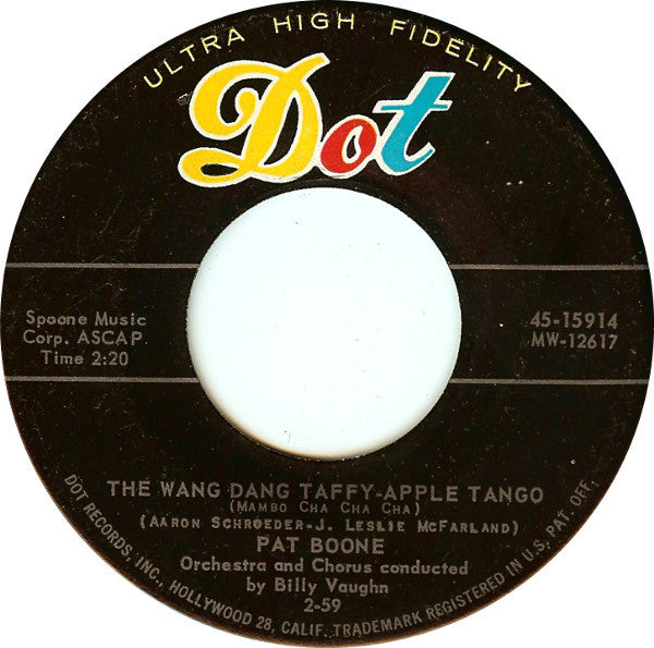 Pat Boone : For A Penny / The Wang Dang Taffy-Apple Tango (The Mambo Cha Cha Cha) (7", Ind)