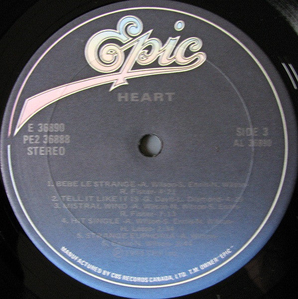 Heart : Greatest Hits / Live (2xLP, Comp)