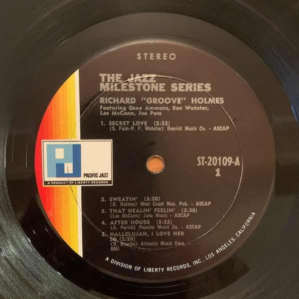 Richard "Groove" Holmes : Jazz Milestone Series (LP, Comp)