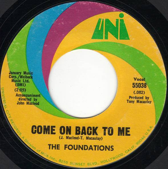 The Foundations : Baby, Now That I've Found You (7", Single, Styrene, Mon)