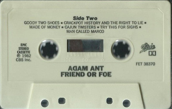 Adam Ant : Friend Or Foe (Cass, Album, Dol)