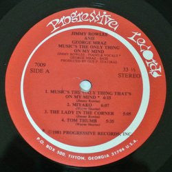 Jimmy Rowles And George Mraz : Music's The Only Thing That's On My Mind (LP, Album)