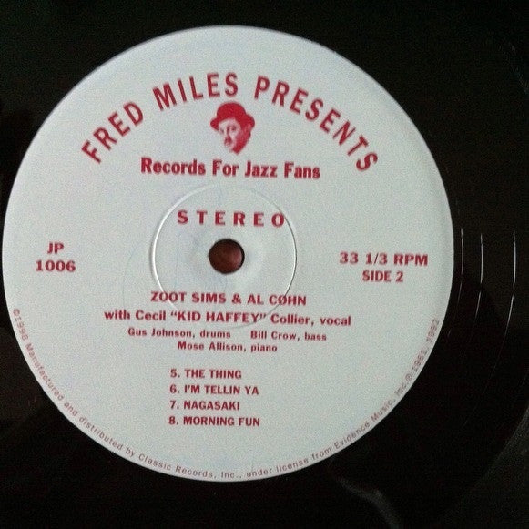 Zoot Sims And Al Cohn : Either Way (LP, Album, Ltd, RE, 180)