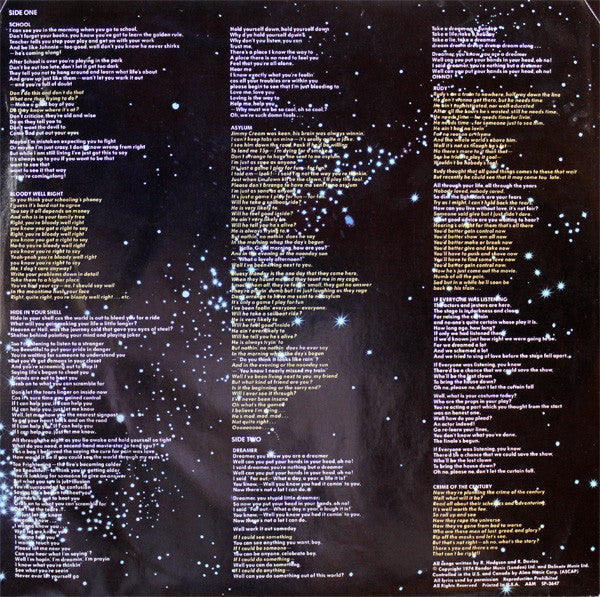 Supertramp : Crime Of The Century (LP, Album, y )
