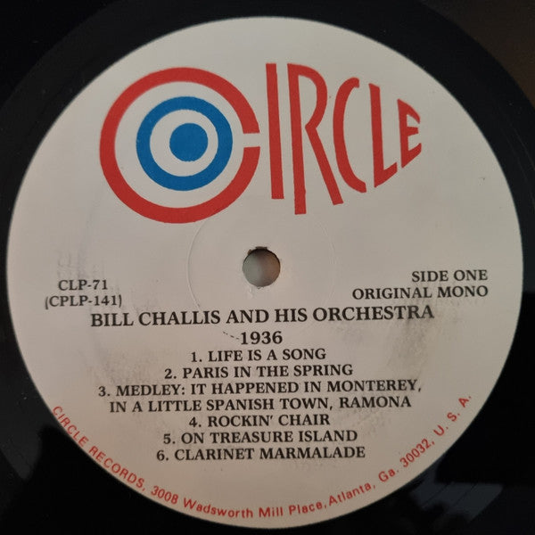 Bill Challis And His Orchestra : 1936 (LP, Mono)