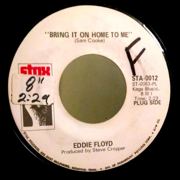 Eddie Floyd : Bring It On Home To Me (7", Mono, Promo)