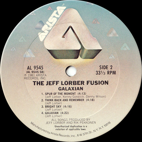 Jeff Lorber Fusion* : Galaxian (LP, Album, San)