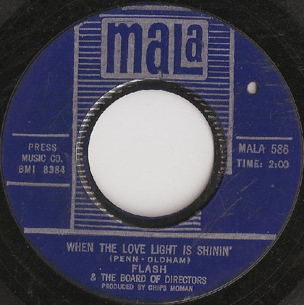 Flash & The Board Of Directors : I Pray For Rain / When The Love Light Is Shinin' (7")