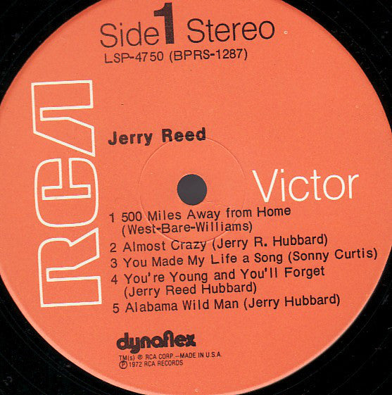 Jerry Reed : Jerry Reed (LP, Album, Ind)