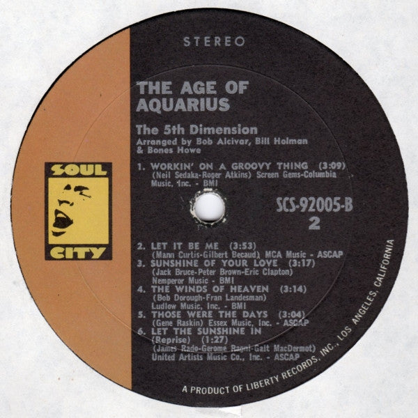 The 5th Dimension* : The Age Of Aquarius (LP, Album, Gat)