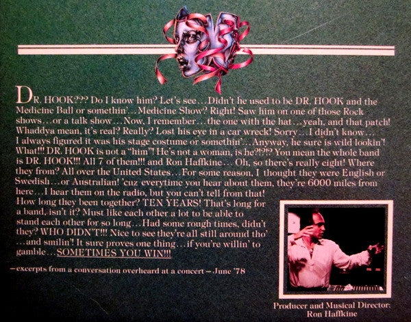 Dr. Hook : Sometimes You Win (LP, Album, Club)