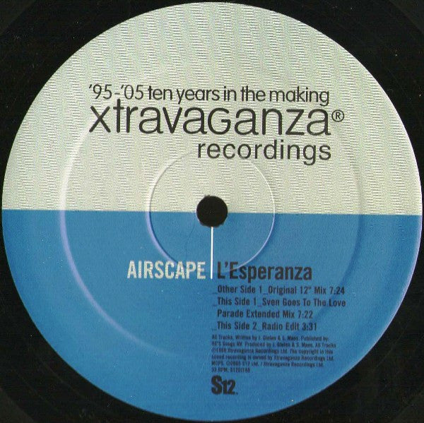 Airscape : L'Esperanza (12", RE)