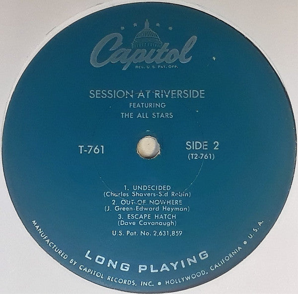 Various : Session At Riverside (LP, Mono)