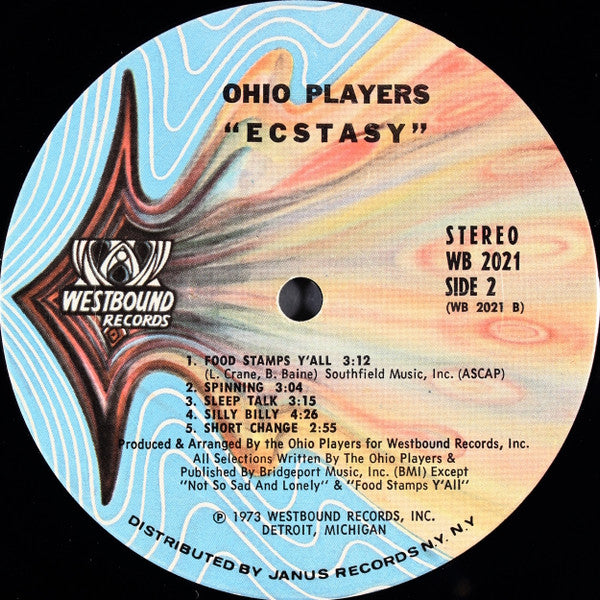 Ohio Players : Ecstasy (LP, Album, Pit)