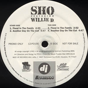 Sho : Fiend In The Family (12", Promo)