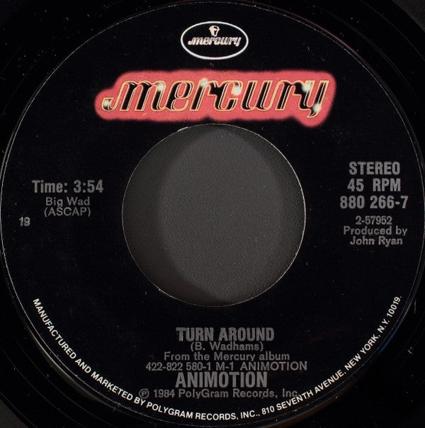 Animotion : Obsession (7", Styrene, 19 )