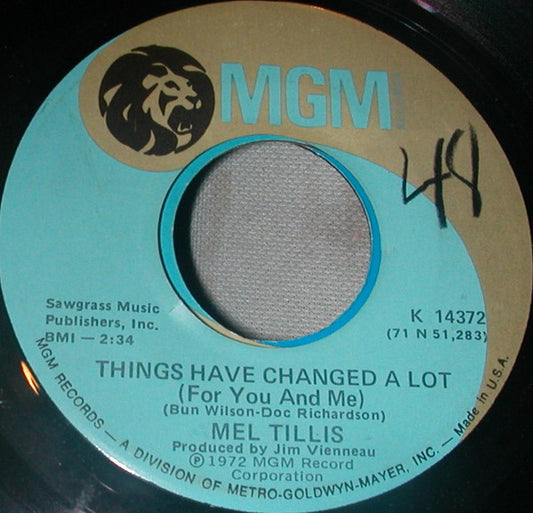 Mel Tillis : Things Have Changed A Lot (7", Single)