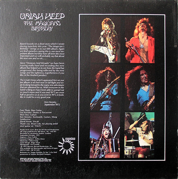 Uriah Heep : The Magician's Birthday (LP, Album, Pit)