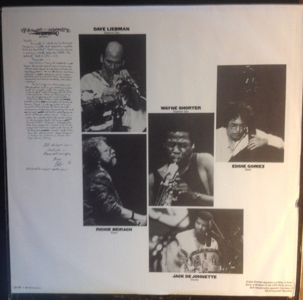 Wayne Shorter, Eddie Gomez, Jack DeJohnette, David Liebman, Richard Beirach : Tribute To John Coltrane - Live Under The Sky (LP, Album)