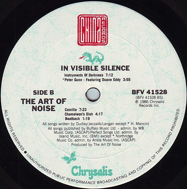The Art Of Noise : In Visible Silence (LP, Album, Pit)