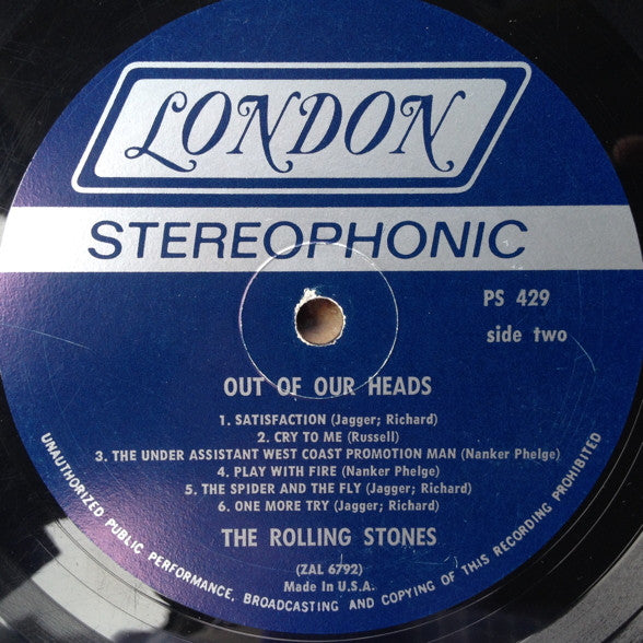 The Rolling Stones : Out Of Our Heads (LP, Album)