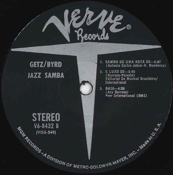 Stan Getz / Charlie Byrd : Jazz Samba (LP, Album, MGM)