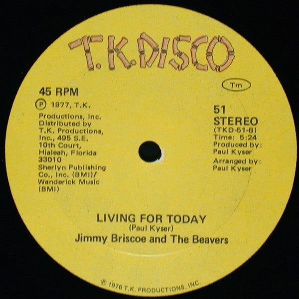 Jimmy Briscoe And The Beavers : Invitation To The World (12")