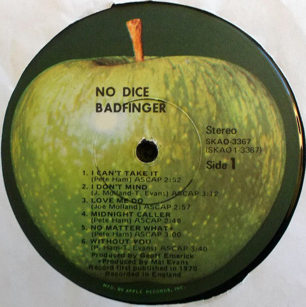 Badfinger : No Dice (LP, Album, RP, Win)