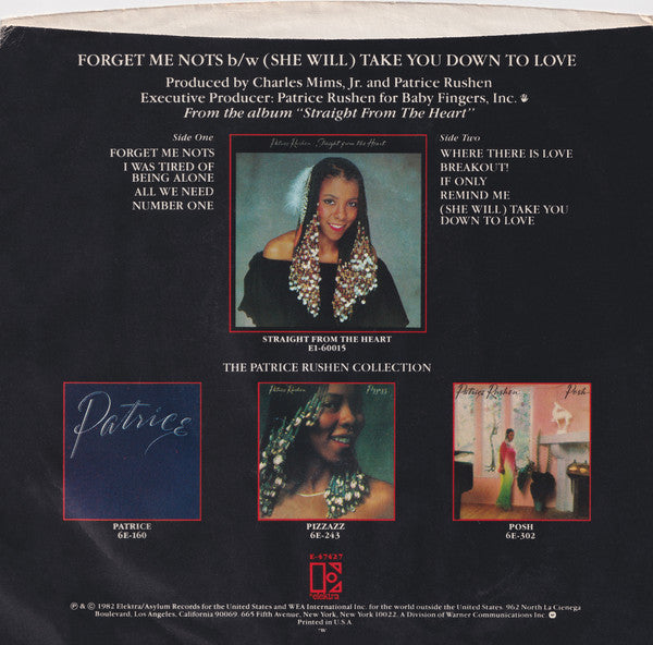 Patrice Rushen : Forget Me Nots (7", Single, SP )