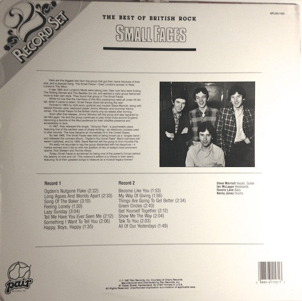 Small Faces : The Best Of British Rock (2xLP, Comp)