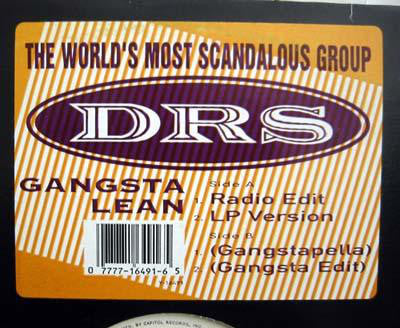 D.R.S. (4) : Gangsta Lean (12", Single)