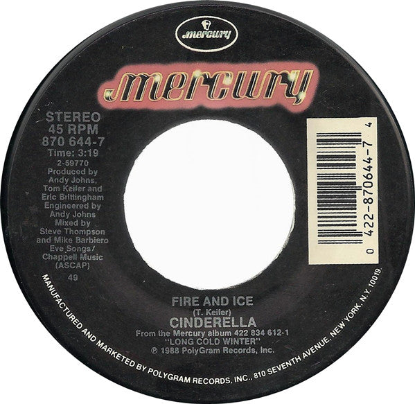 Cinderella (3) : Don't Know What You Got (Till It's Gone) (7", Single, 49)