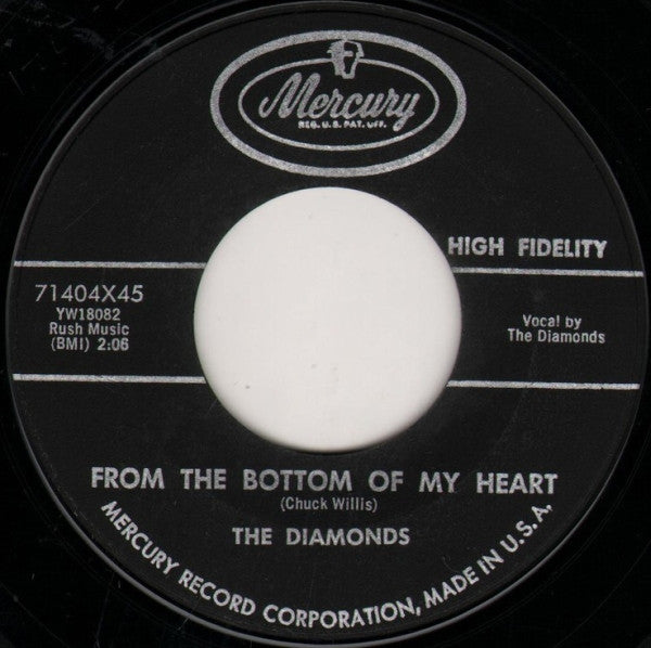 The Diamonds : She Say (Oom Dooby Doom) (7", Single, Styrene)