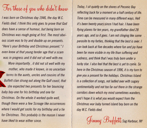 Jimmy Buffett : Christmas Island (Cass, Album, Dol)