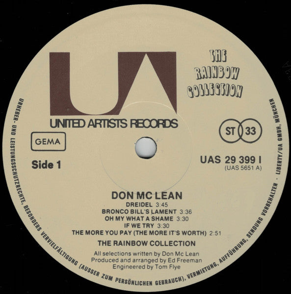 Don McLean : Don McLean (LP, Album)