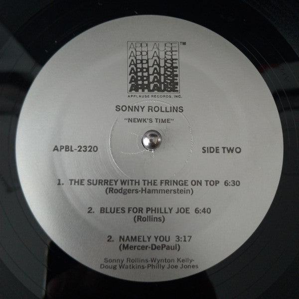Sonny Rollins : Newk's Time (LP, Album, RE)