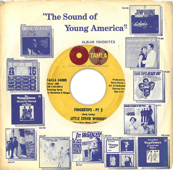 Little Stevie Wonder* : Fingertips (7", Single)