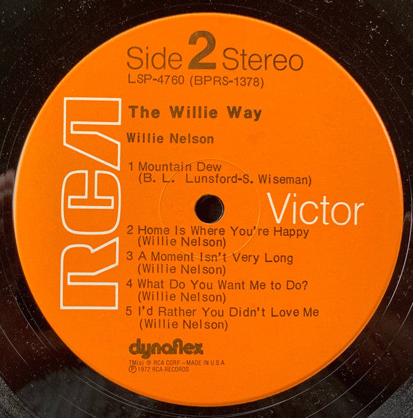 Willie Nelson : The Willie Way (LP, Album, M/Print, Ind)