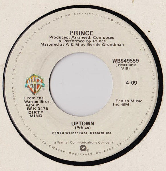 Prince : Uptown (7", Single, Spe)