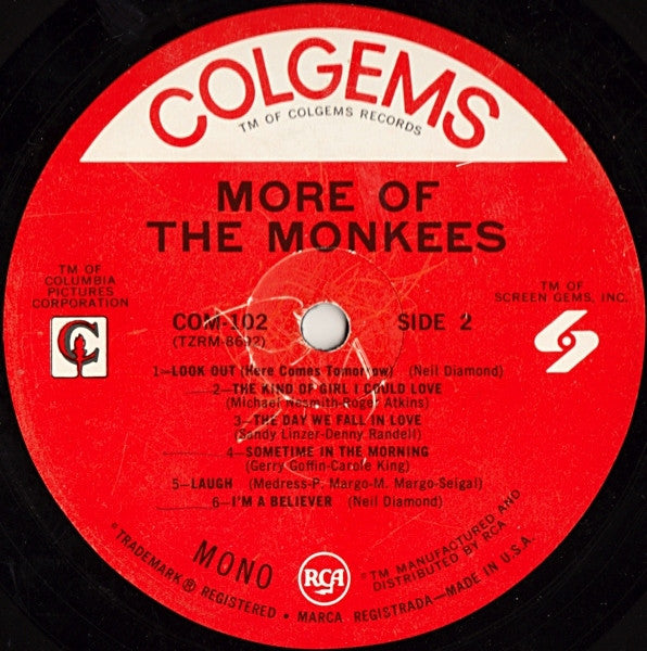 The Monkees : More Of The Monkees (LP, Album, Mono)