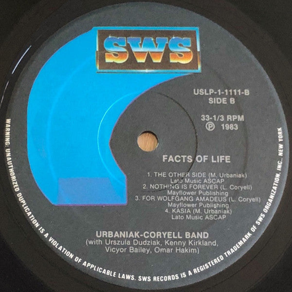 Urbaniak-Coryell Band : Facts Of Life (LP)