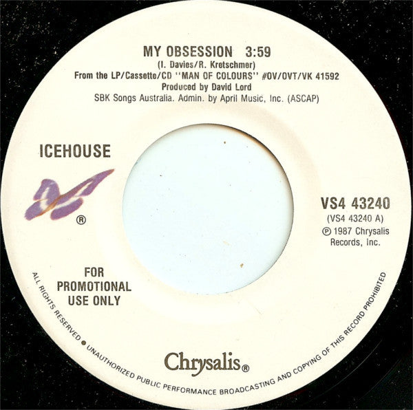 Icehouse : My Obsession (7", Promo)